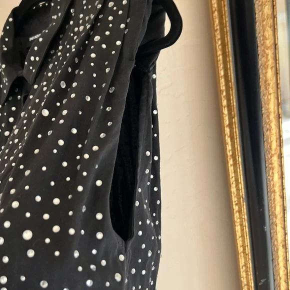 The Kooples Black Studded Sleeveless Shirt - Picture 8 of 10
